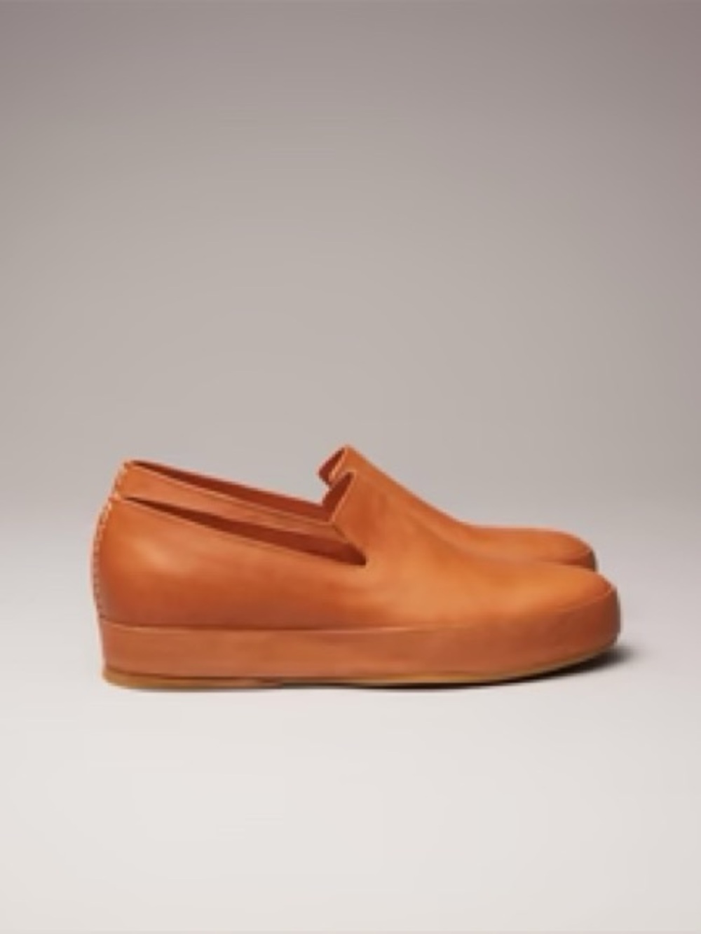 Feit Handsewn Slip-On Shoes in Tan Leather, size 37